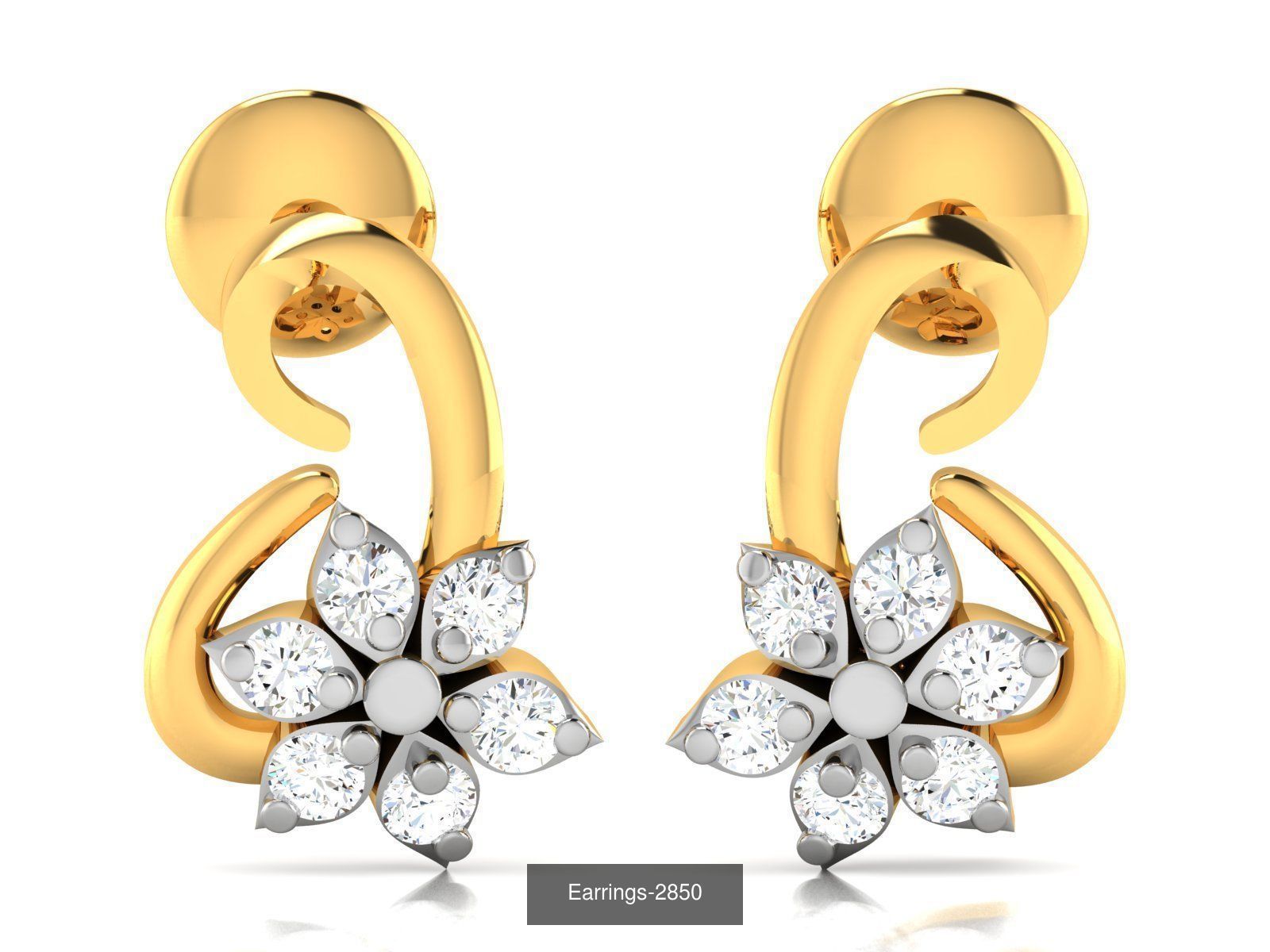 97 LIGHT WT EARRINGS 3D Model Collection_42