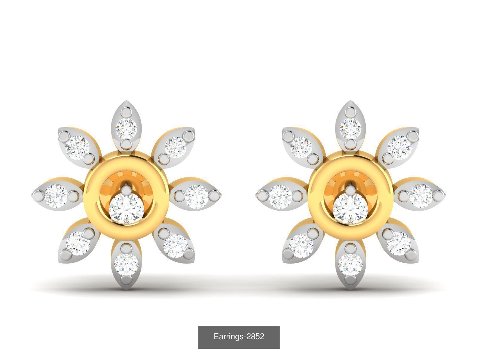 97 LIGHT WT EARRINGS 3D Model Collection_40