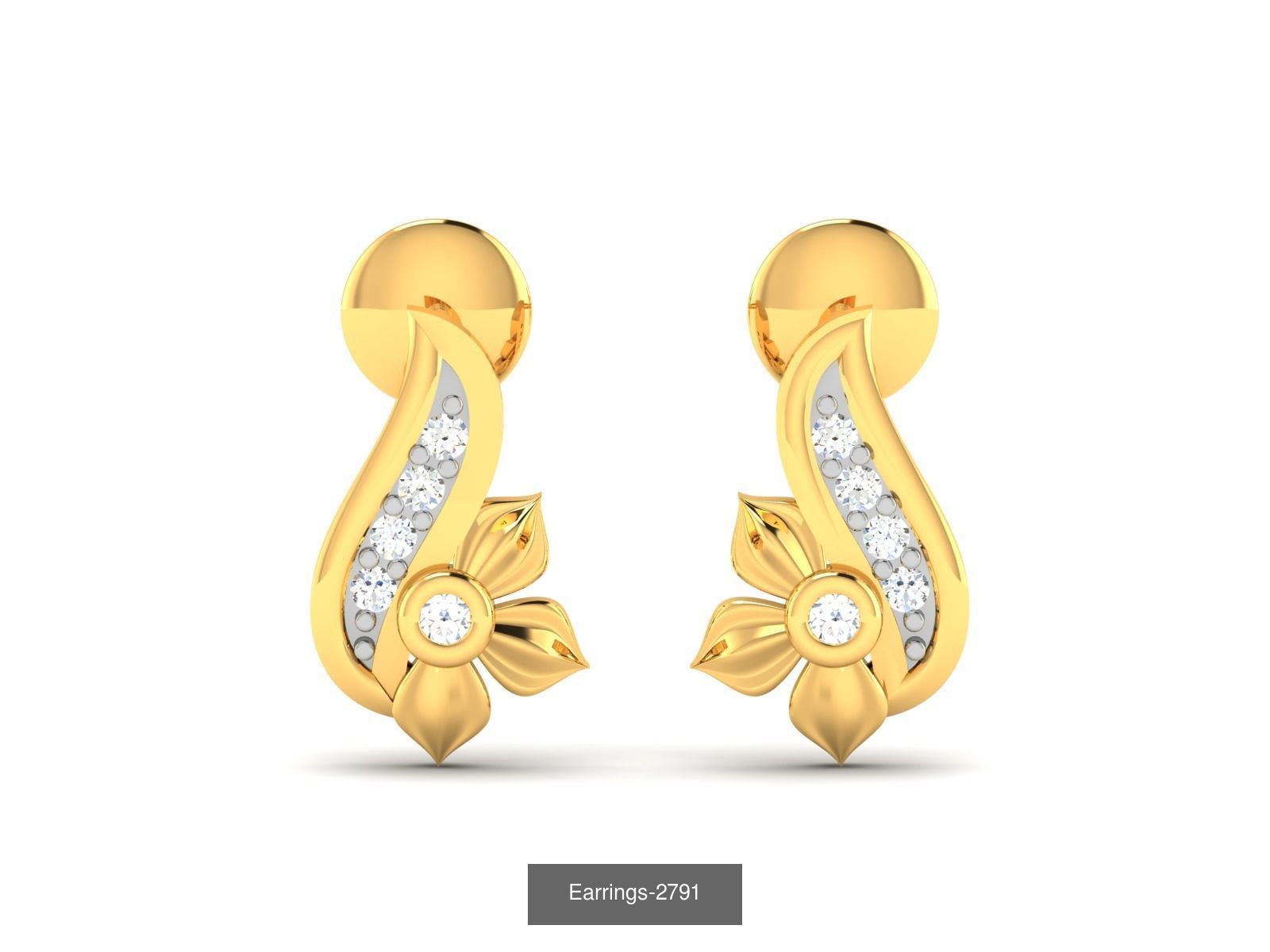 97 LIGHT WT EARRINGS 3D Model Collection_83