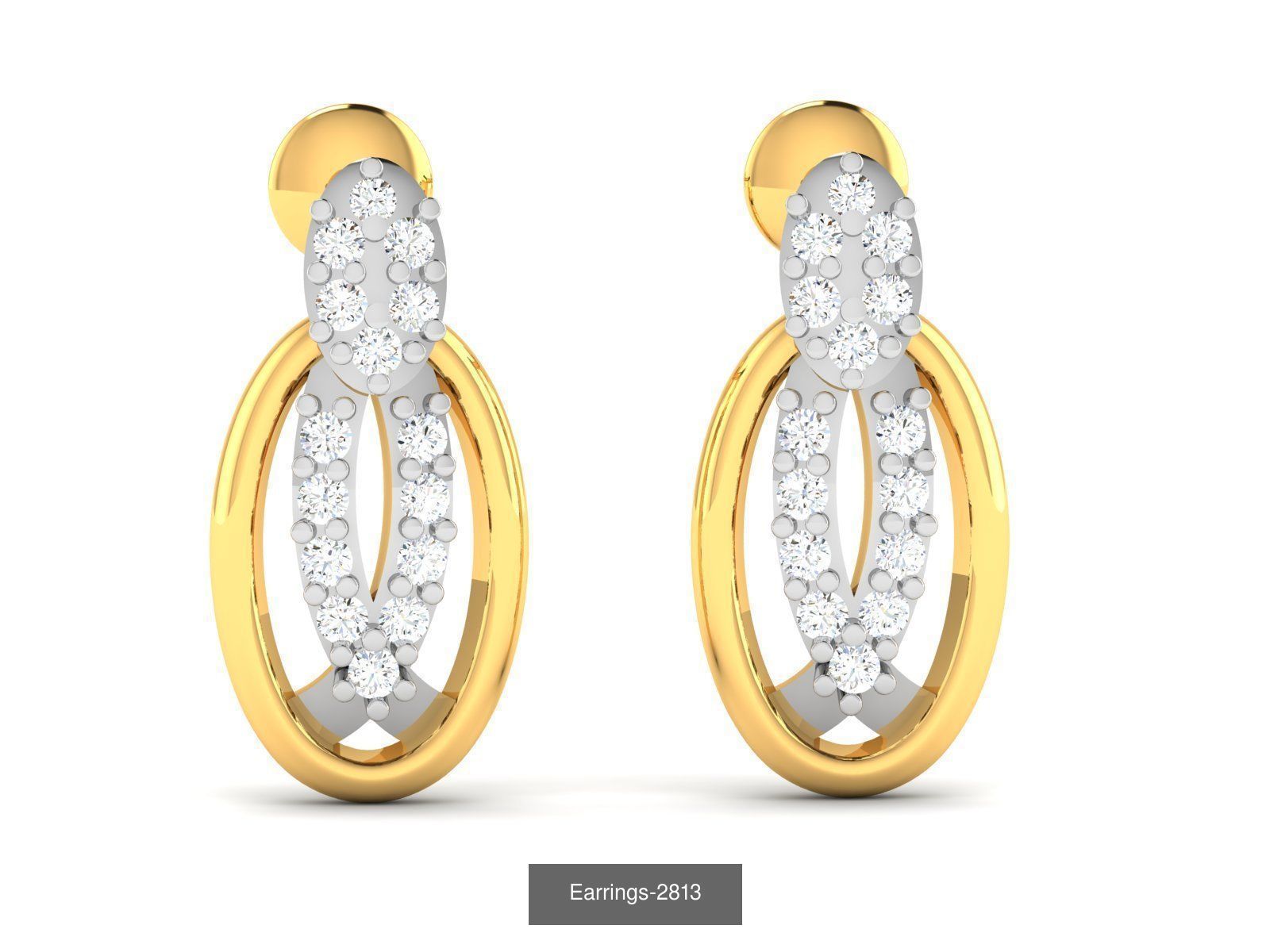 97 LIGHT WT EARRINGS 3D Model Collection_68