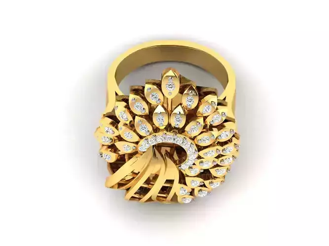 Women cocktail ring 3dm render detail  3D print model