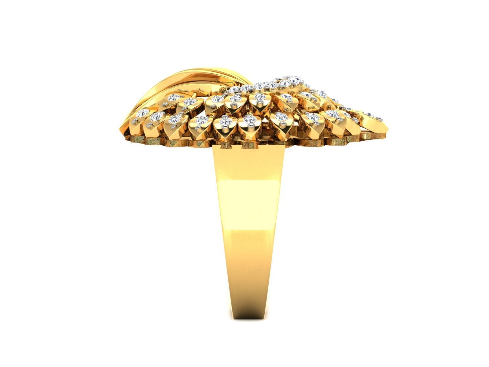 Women cocktail ring 3dm render detail 3D print model_8