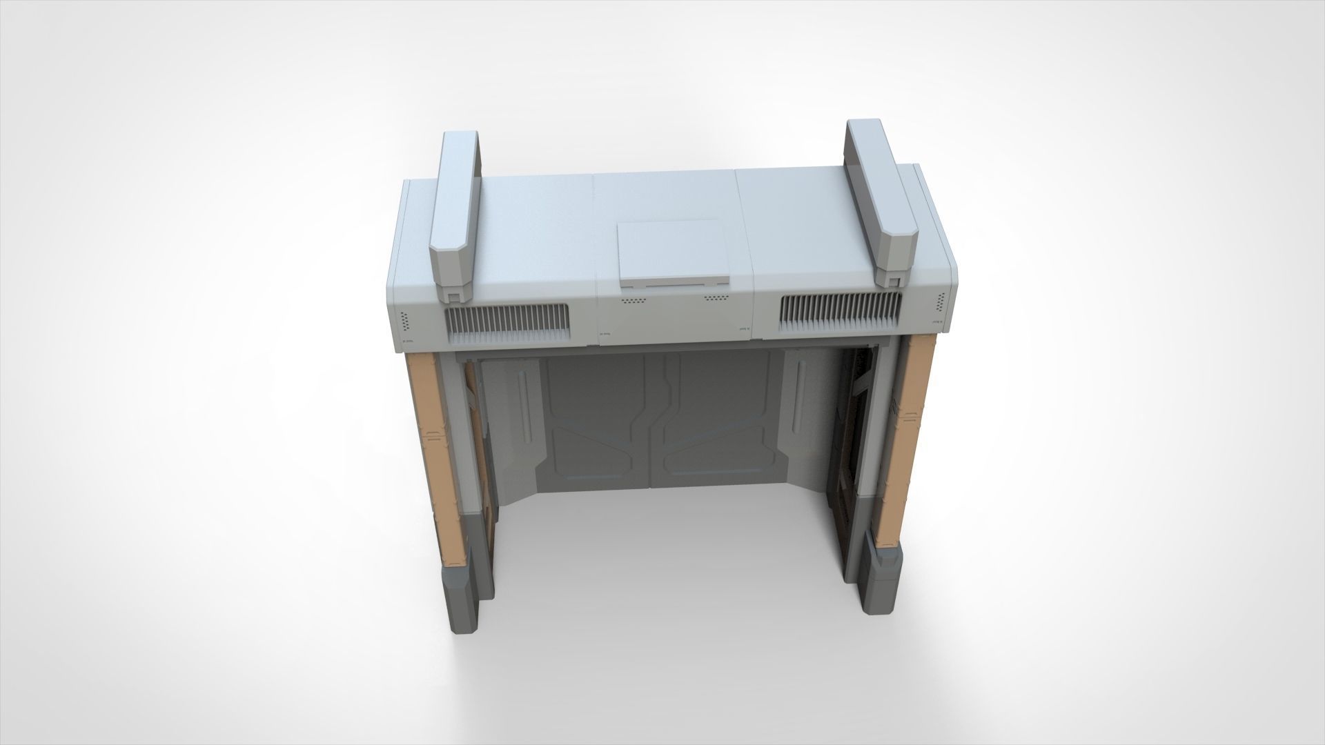 sci fi door 23 3D model_5