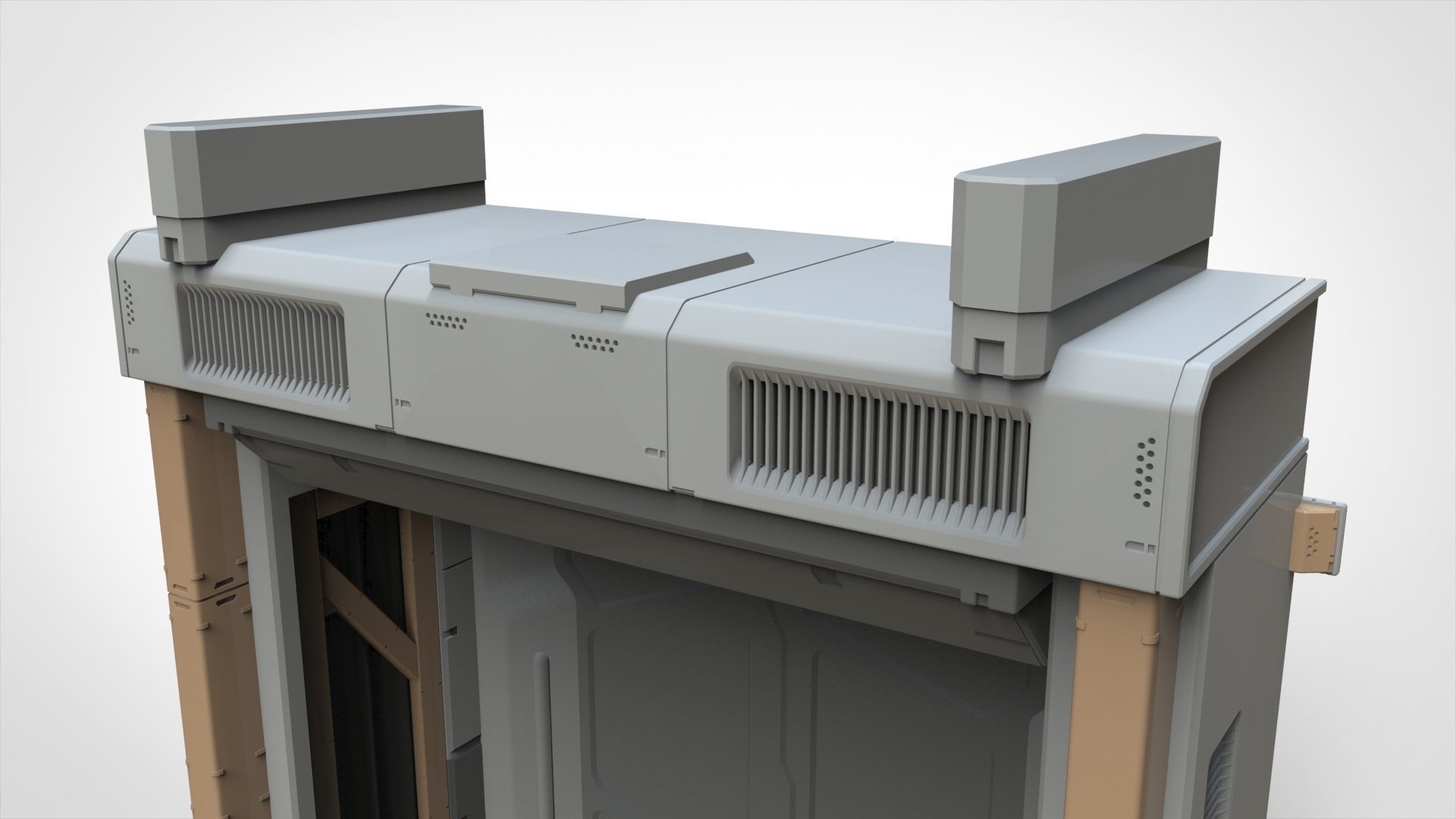 sci fi door 23 3D model_8