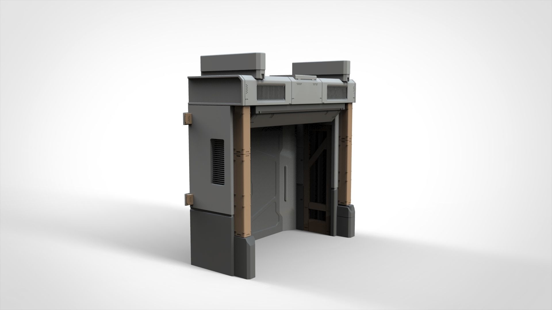 sci fi door 23 3D model_3
