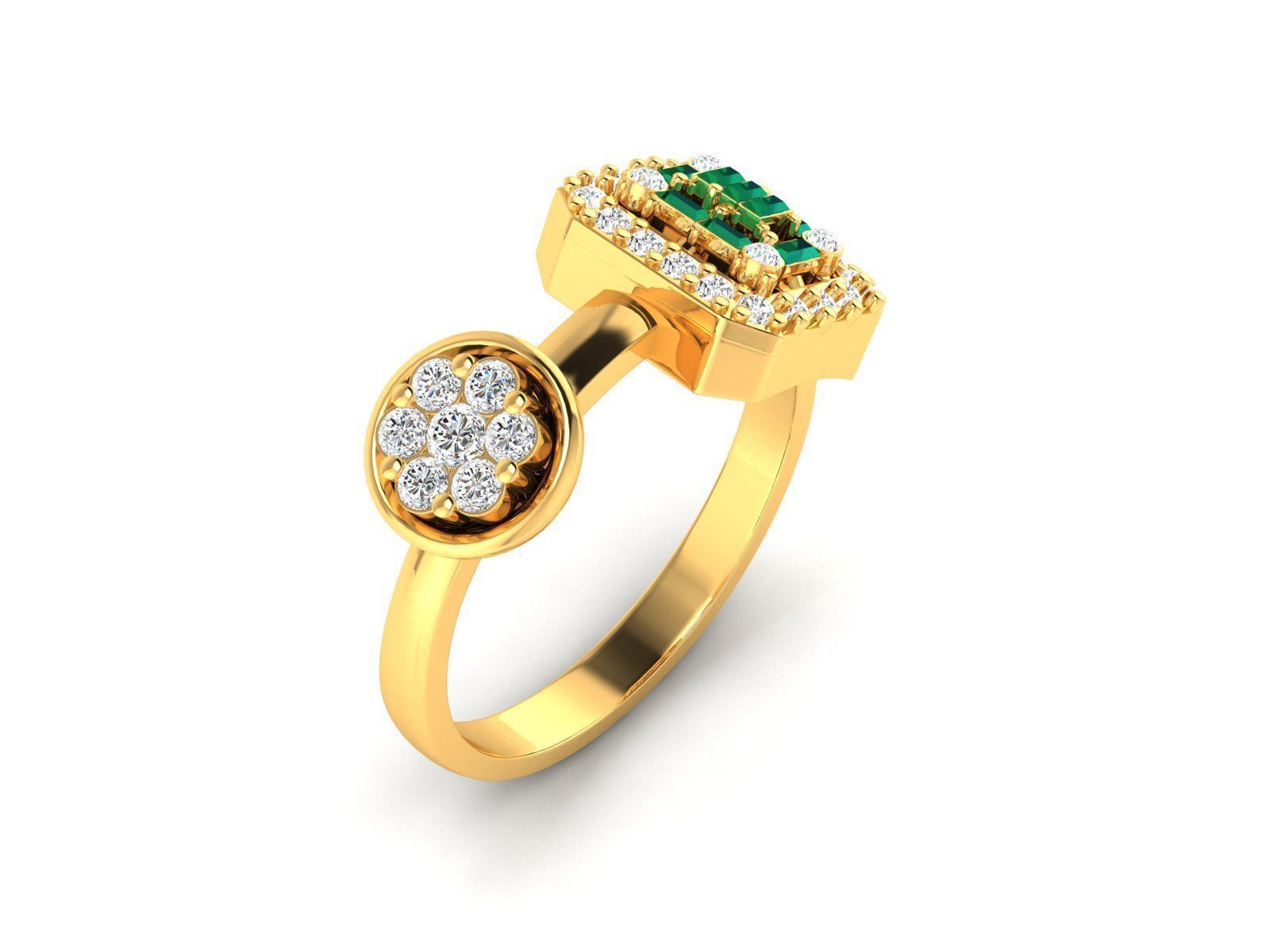 Women ring 3dm render detail  3D print model_3