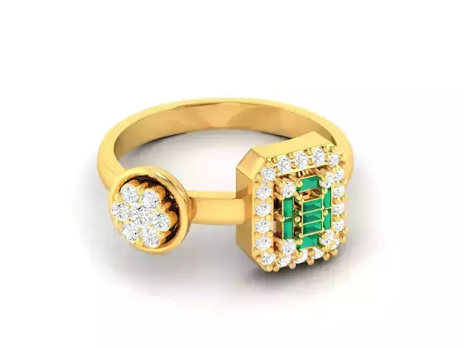 Women ring 3dm render detail  3D print model