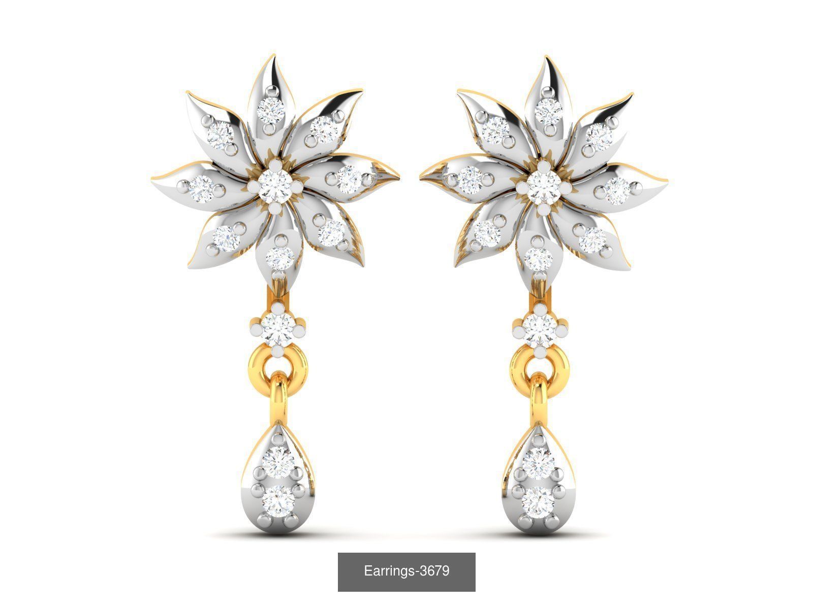 100 LIGHT WT EARRINGS  3D Model Collection_58