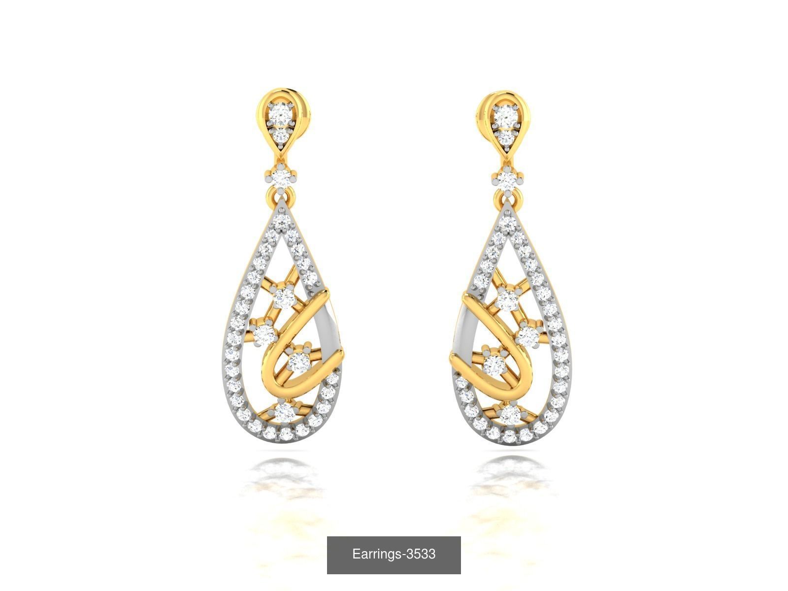 100 LIGHT WT EARRINGS  3D Model Collection_95