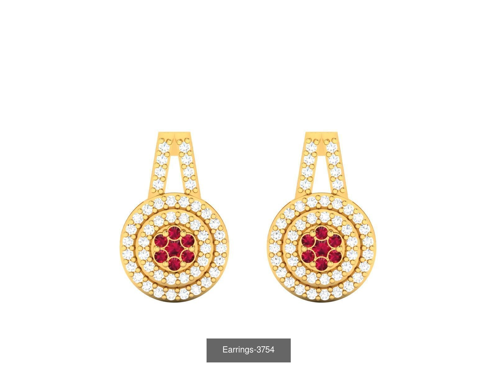 100 LIGHT WT EARRINGS  3D Model Collection_39