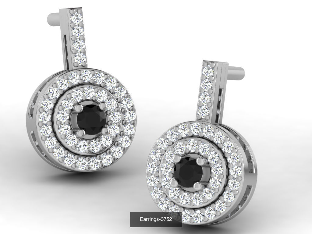 100 LIGHT WT EARRINGS  3D Model Collection_41