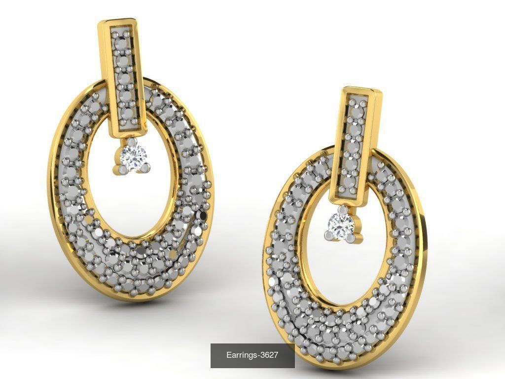 100 LIGHT WT EARRINGS  3D Model Collection_73