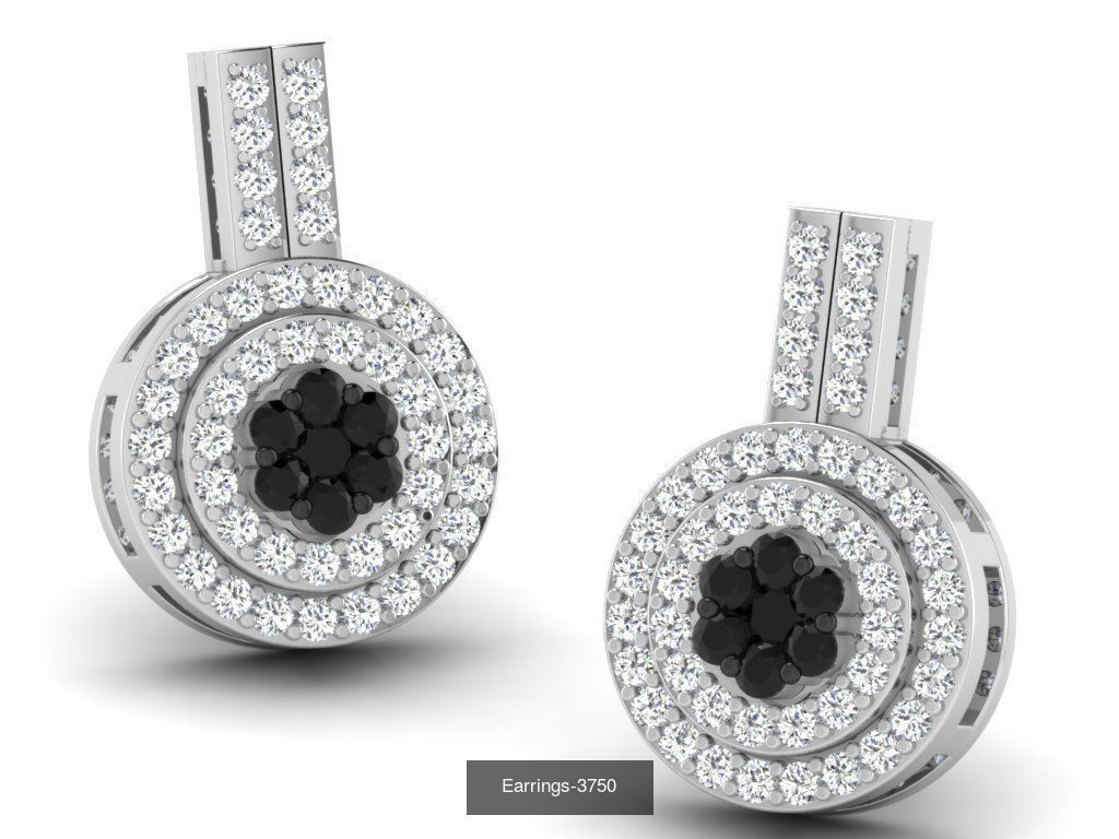 100 LIGHT WT EARRINGS  3D Model Collection_43