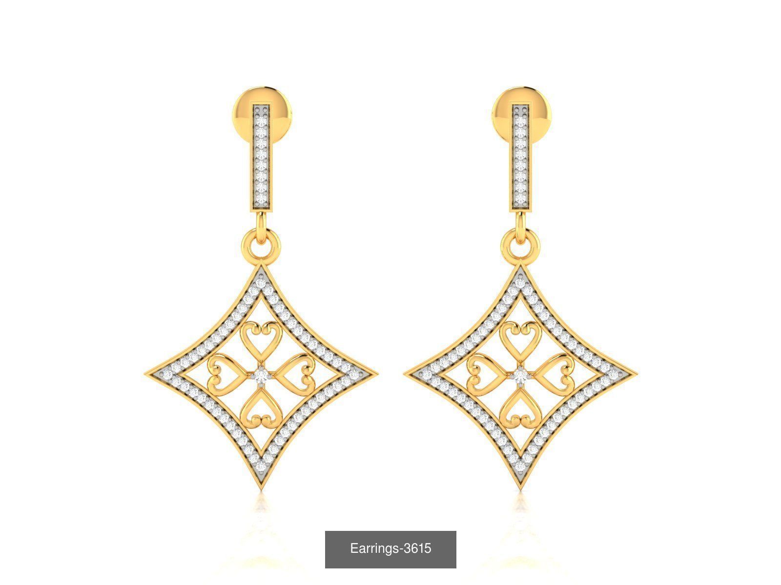 100 LIGHT WT EARRINGS  3D Model Collection_81