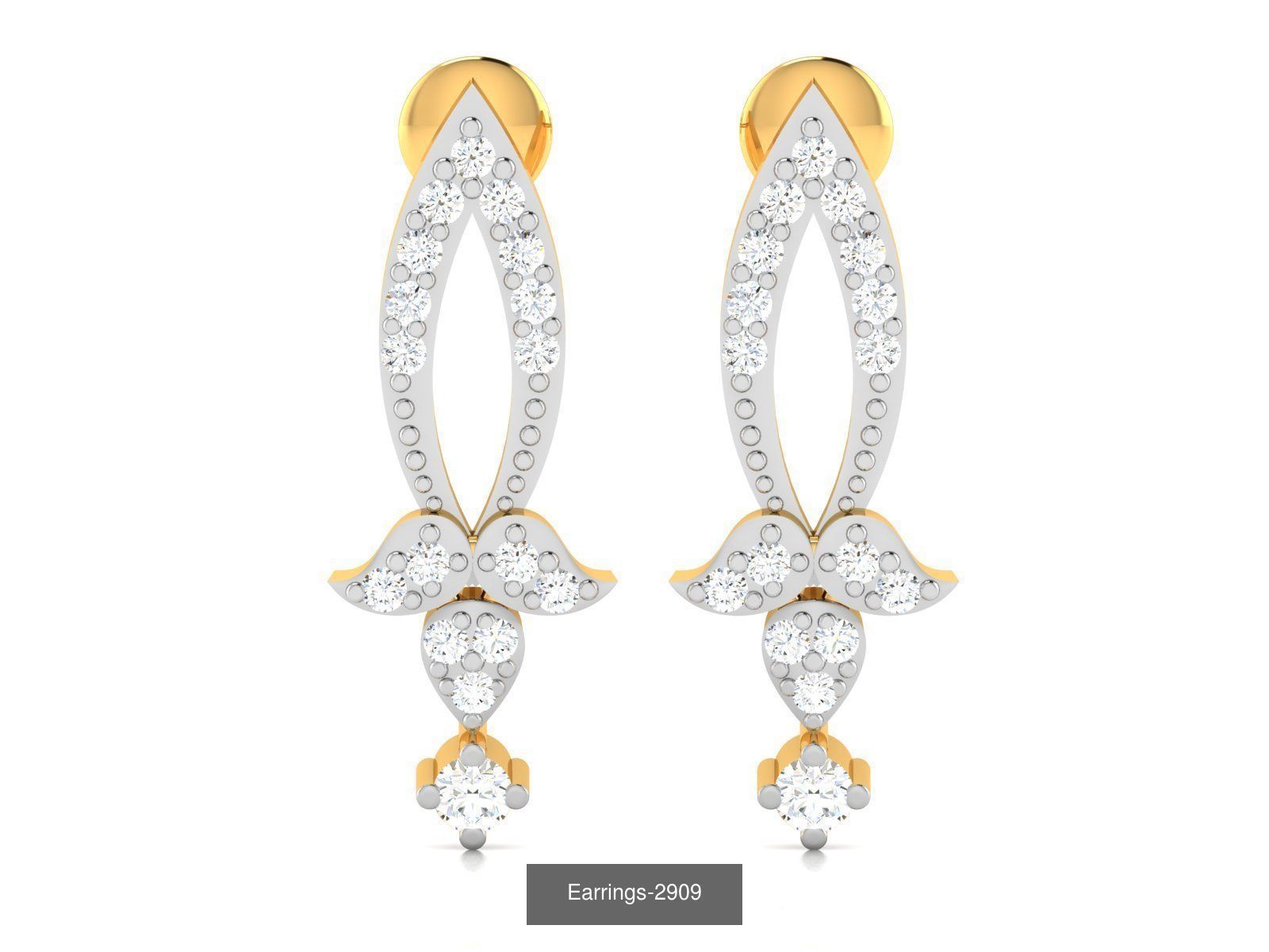 100 LIGHT WT EARRINGS  3D Model Collection_13