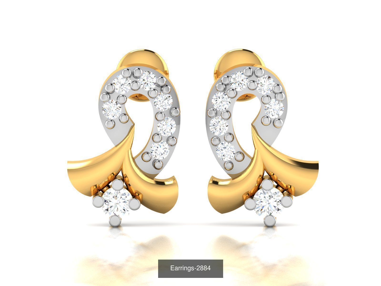 100 LIGHT WT EARRINGS  3D Model Collection_12