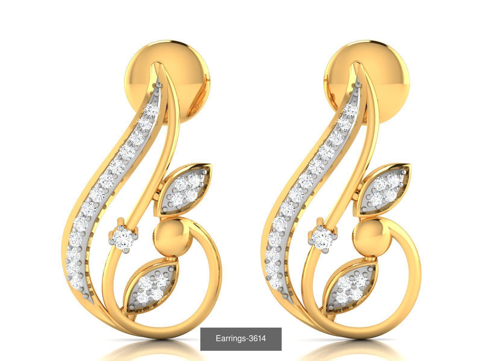 100 LIGHT WT EARRINGS  3D Model Collection_82