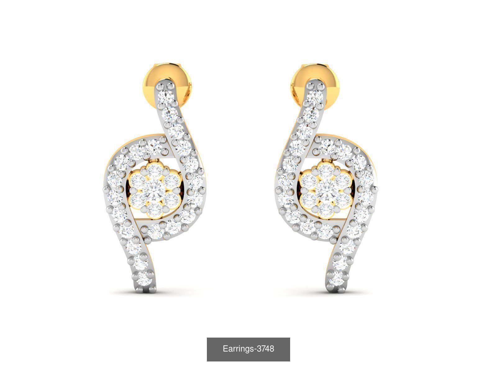 100 LIGHT WT EARRINGS  3D Model Collection_45