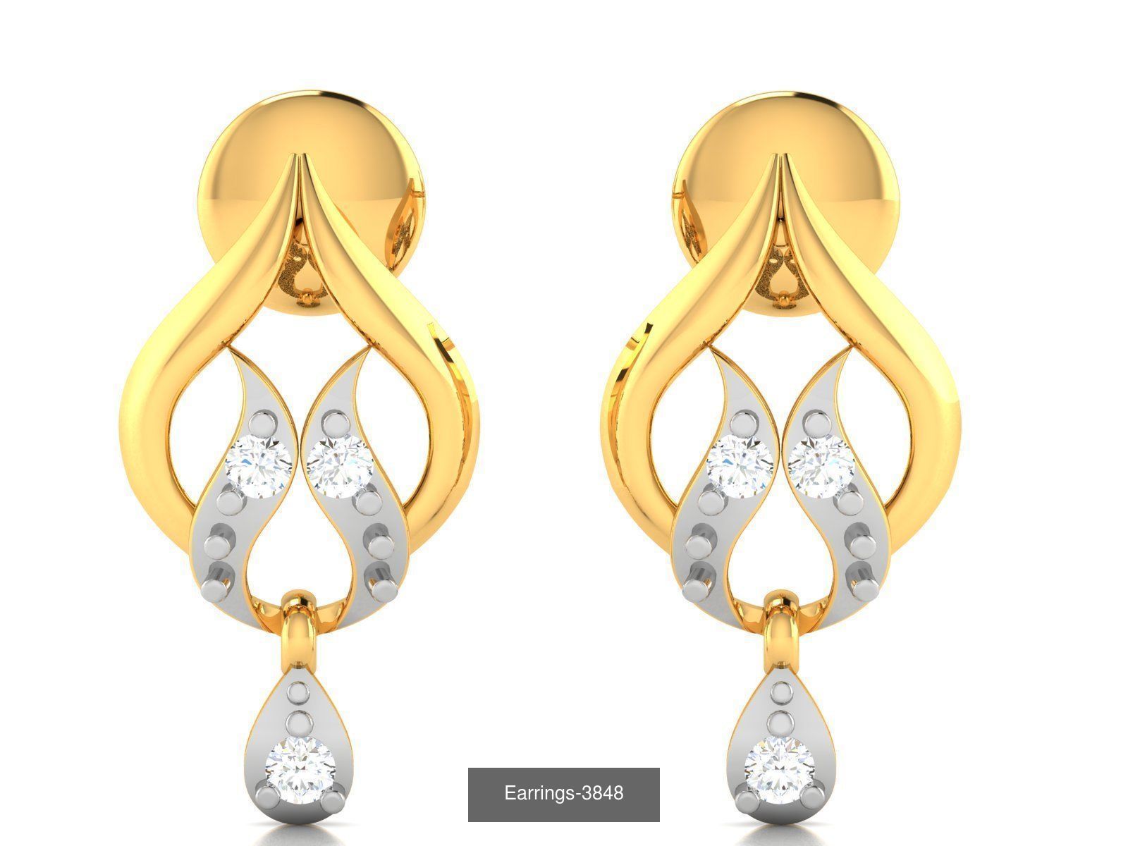 100 LIGHT WT EARRINGS  3D Model Collection_21