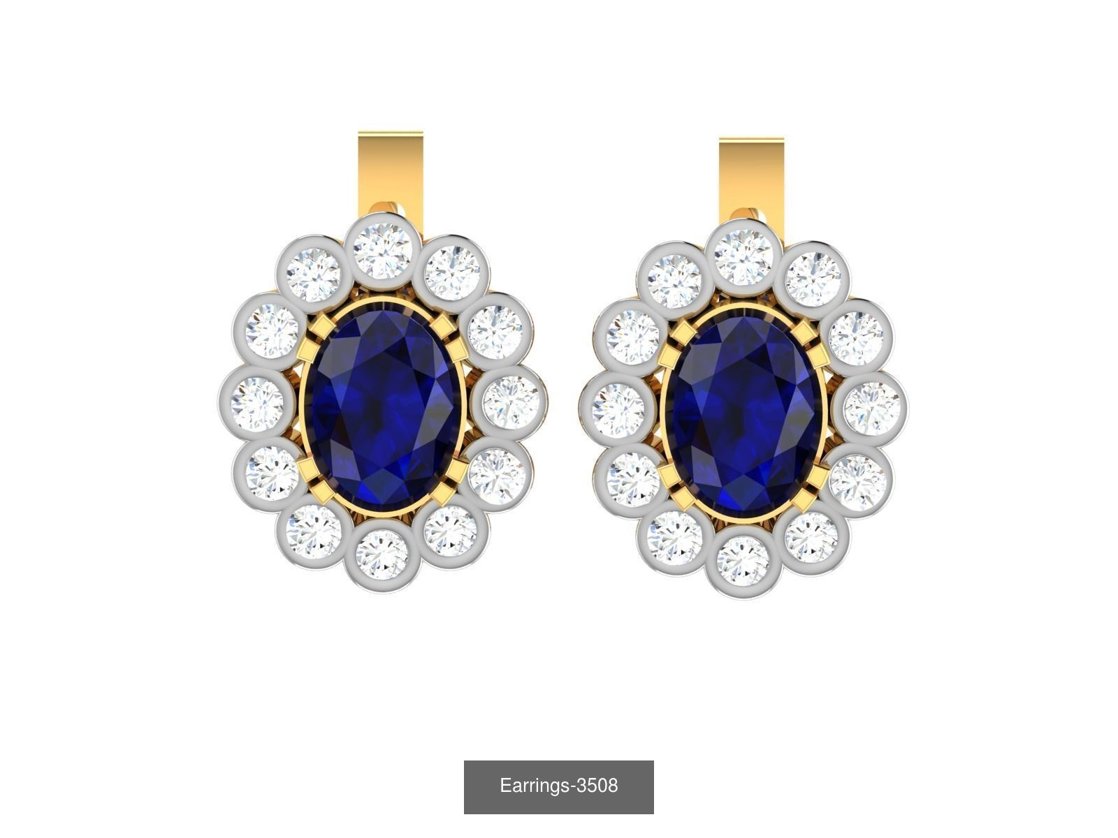 100 LIGHT WT EARRINGS  3D Model Collection_96