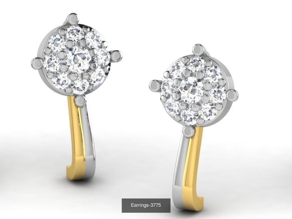 100 LIGHT WT EARRINGS  3D Model Collection_36