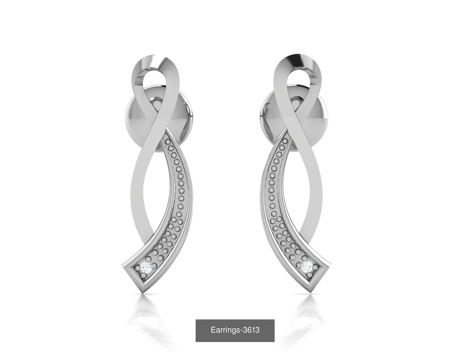 100 LIGHT WT EARRINGS  3D Model Collection_83