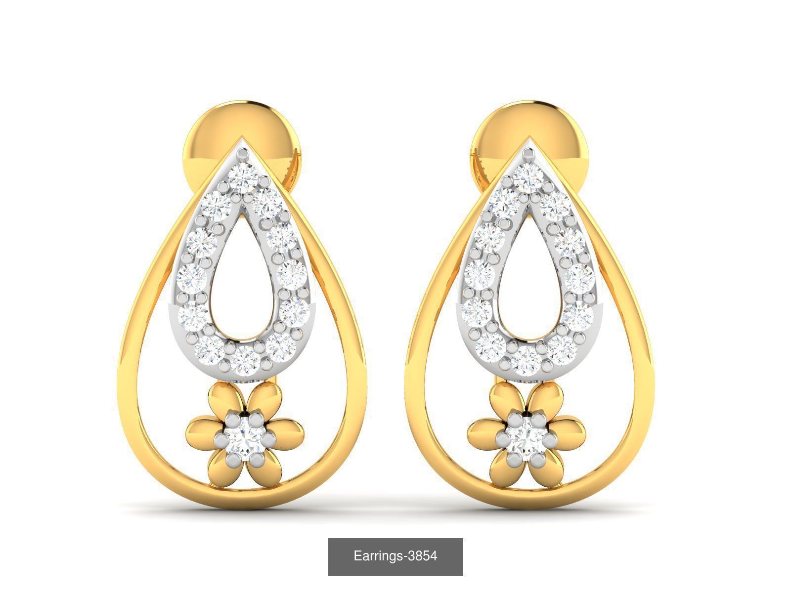 100 LIGHT WT EARRINGS  3D Model Collection_110