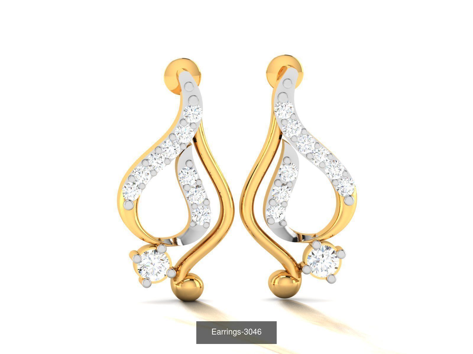 100 LIGHT WT EARRINGS  3D Model Collection_20
