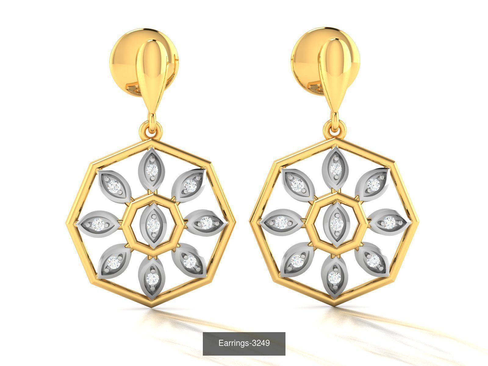 100 LIGHT WT EARRINGS  3D Model Collection_18