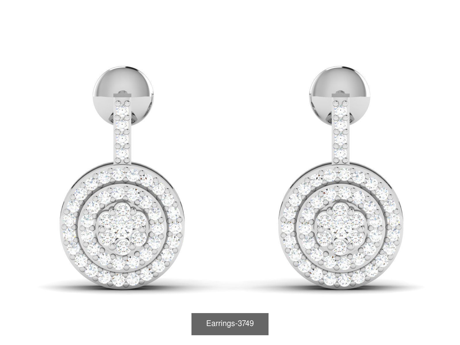 100 LIGHT WT EARRINGS  3D Model Collection_44