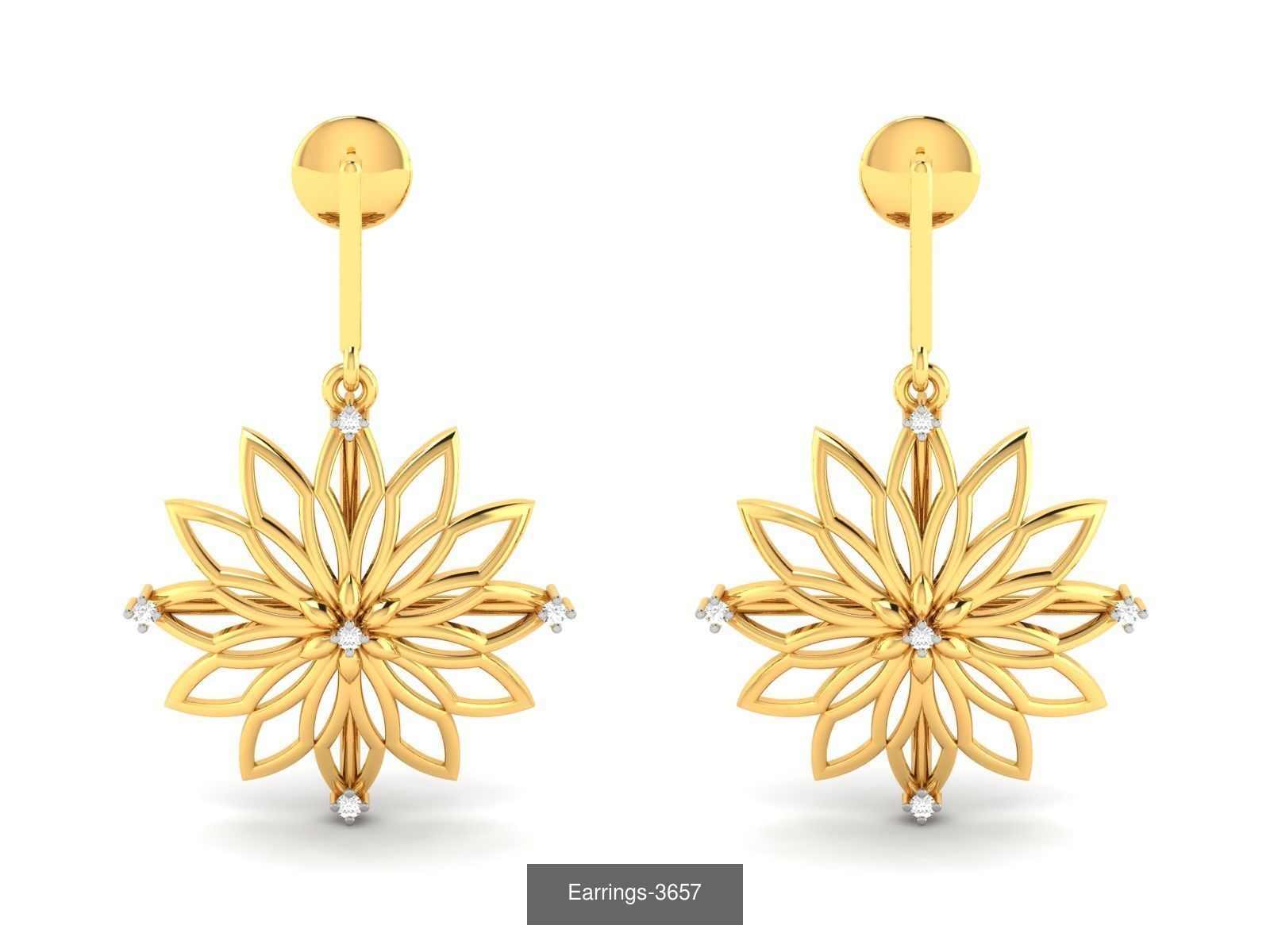 100 LIGHT WT EARRINGS  3D Model Collection_65