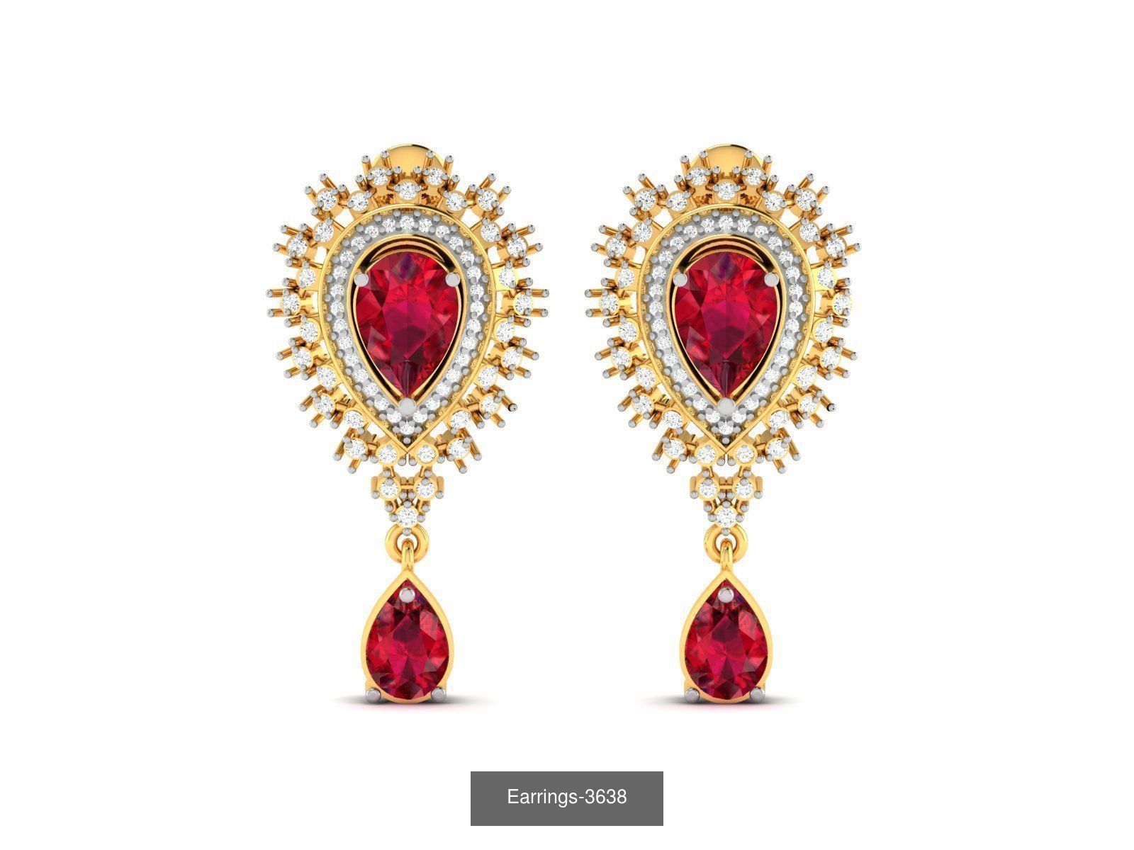 100 LIGHT WT EARRINGS  3D Model Collection_67