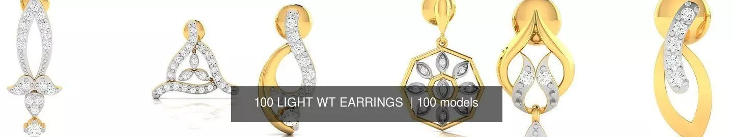 100 LIGHT WT EARRINGS  3D Model Collection_1
