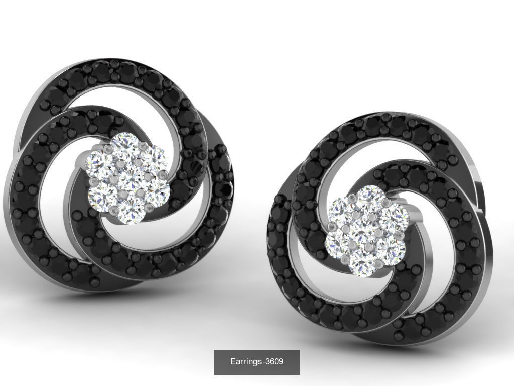 100 LIGHT WT EARRINGS  3D Model Collection_86