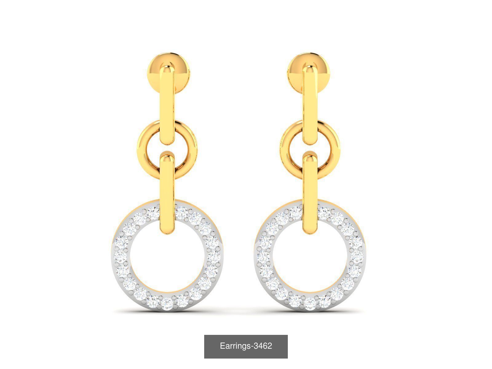 100 LIGHT WT EARRINGS  3D Model Collection_100