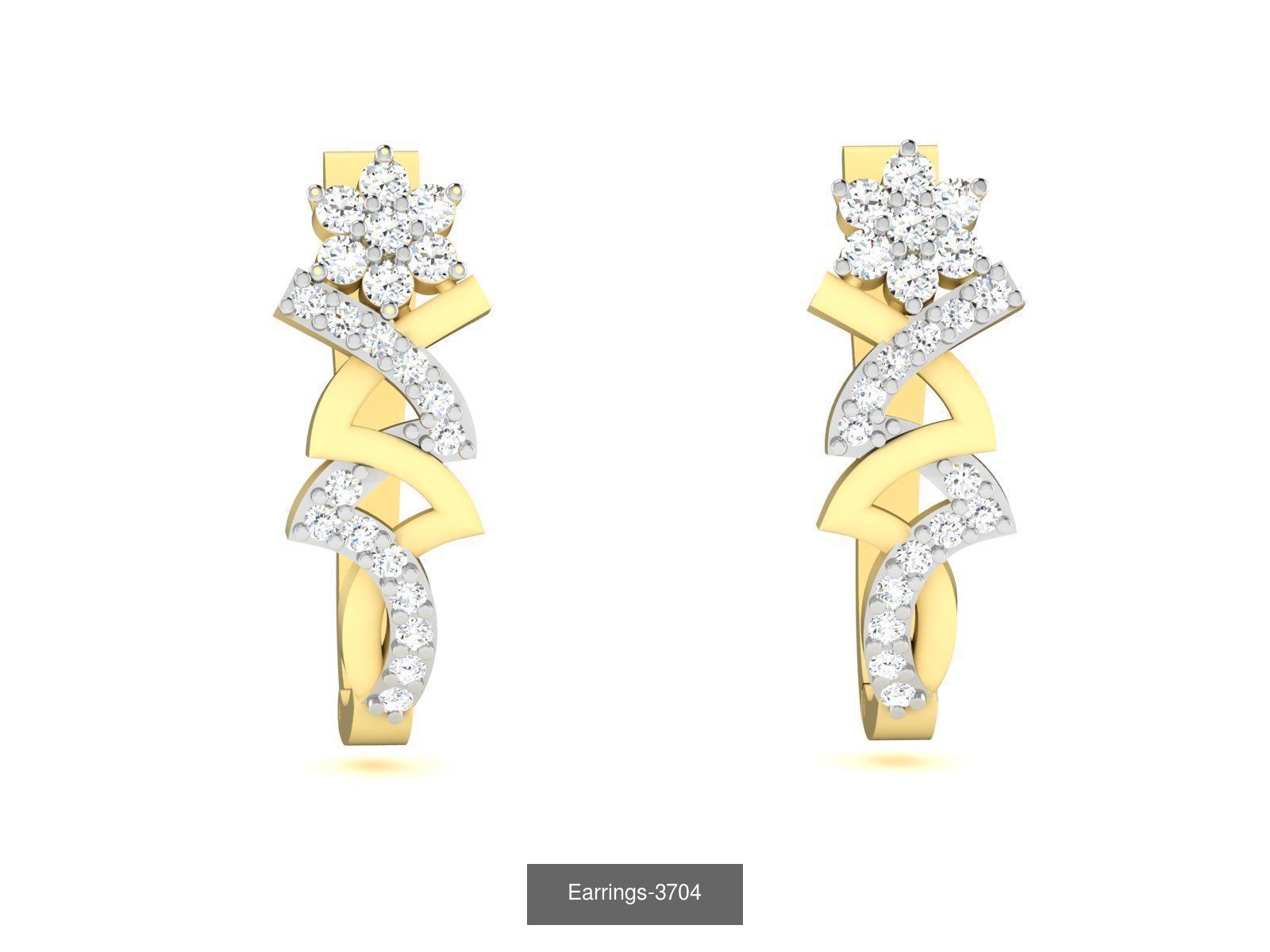 100 LIGHT WT EARRINGS  3D Model Collection_54