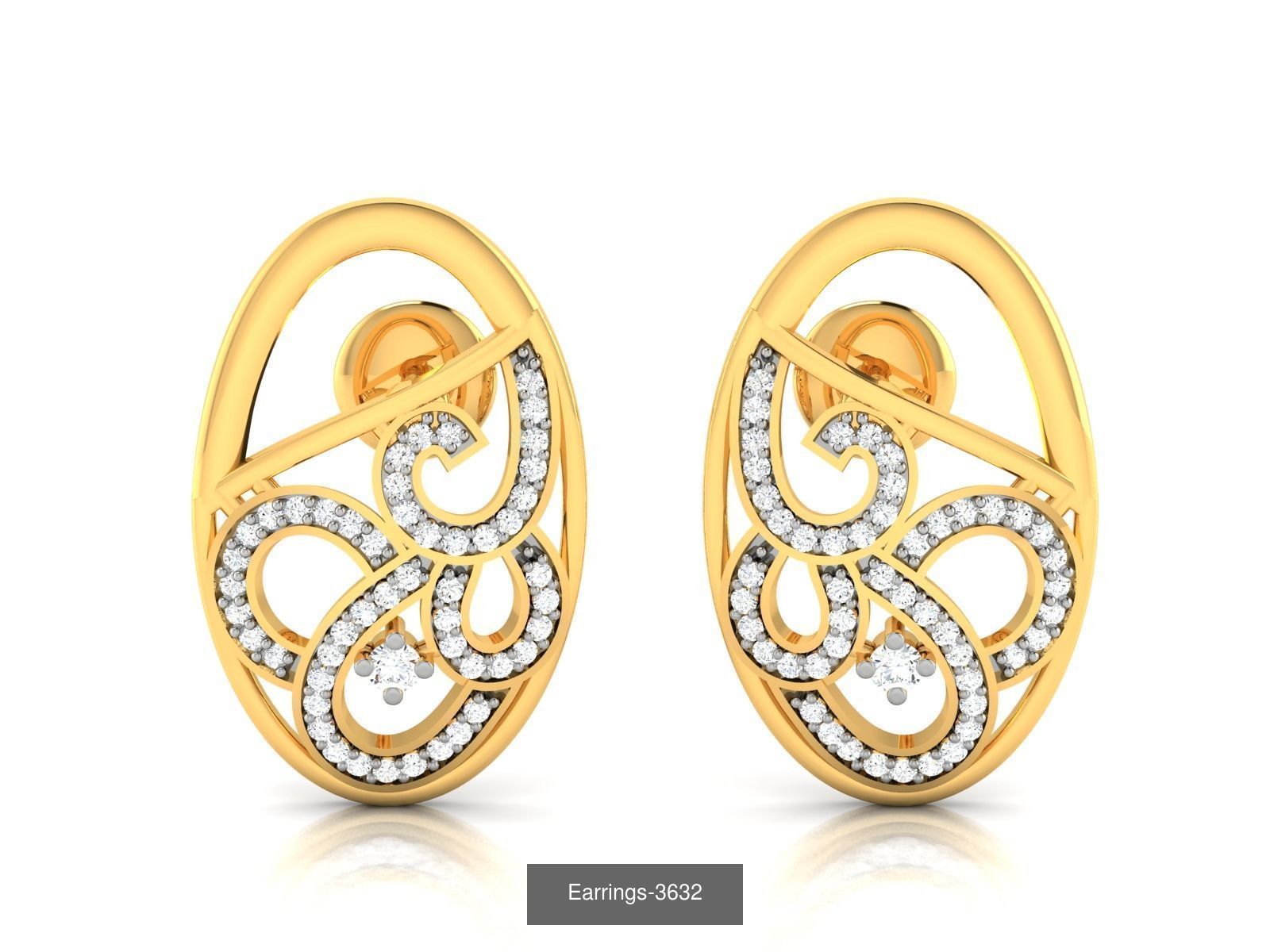 100 LIGHT WT EARRINGS  3D Model Collection_69