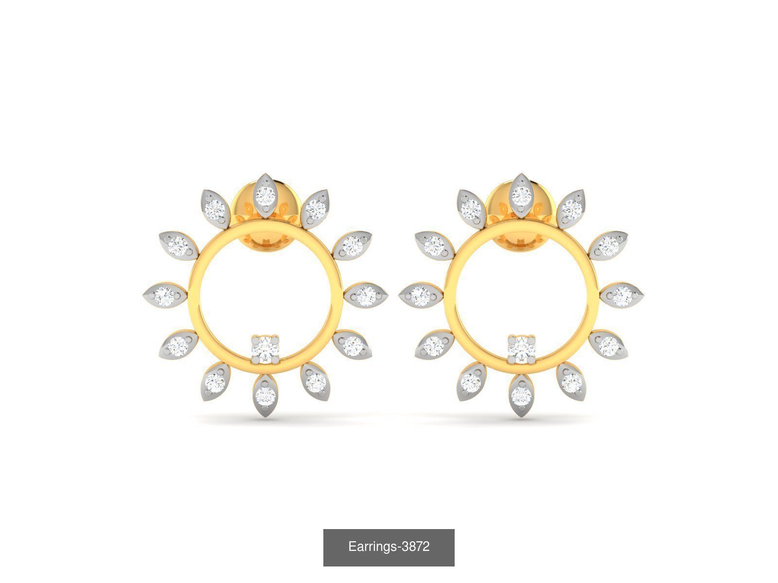100 LIGHT WT EARRINGS  3D Model Collection_103