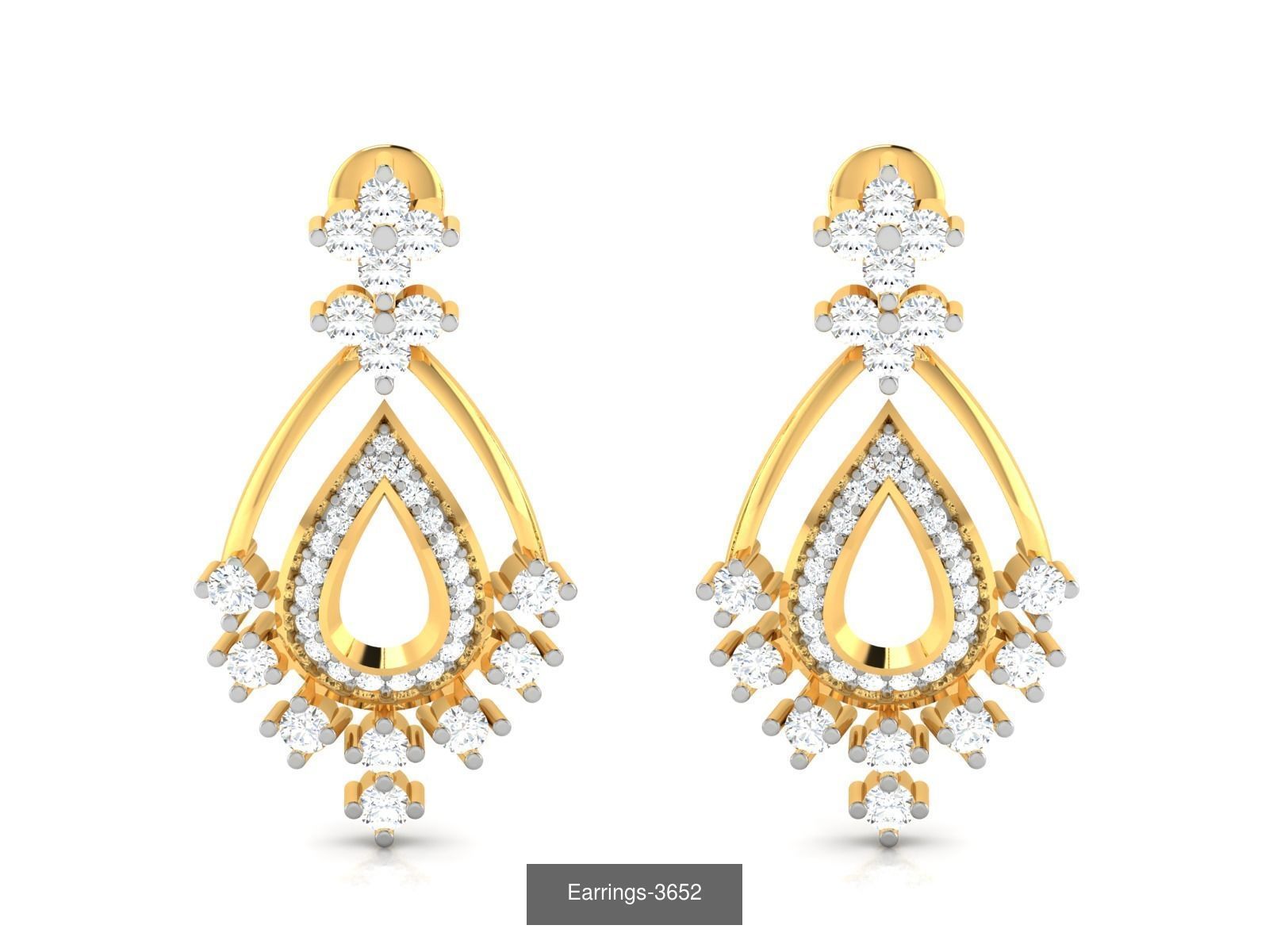 100 LIGHT WT EARRINGS  3D Model Collection_66