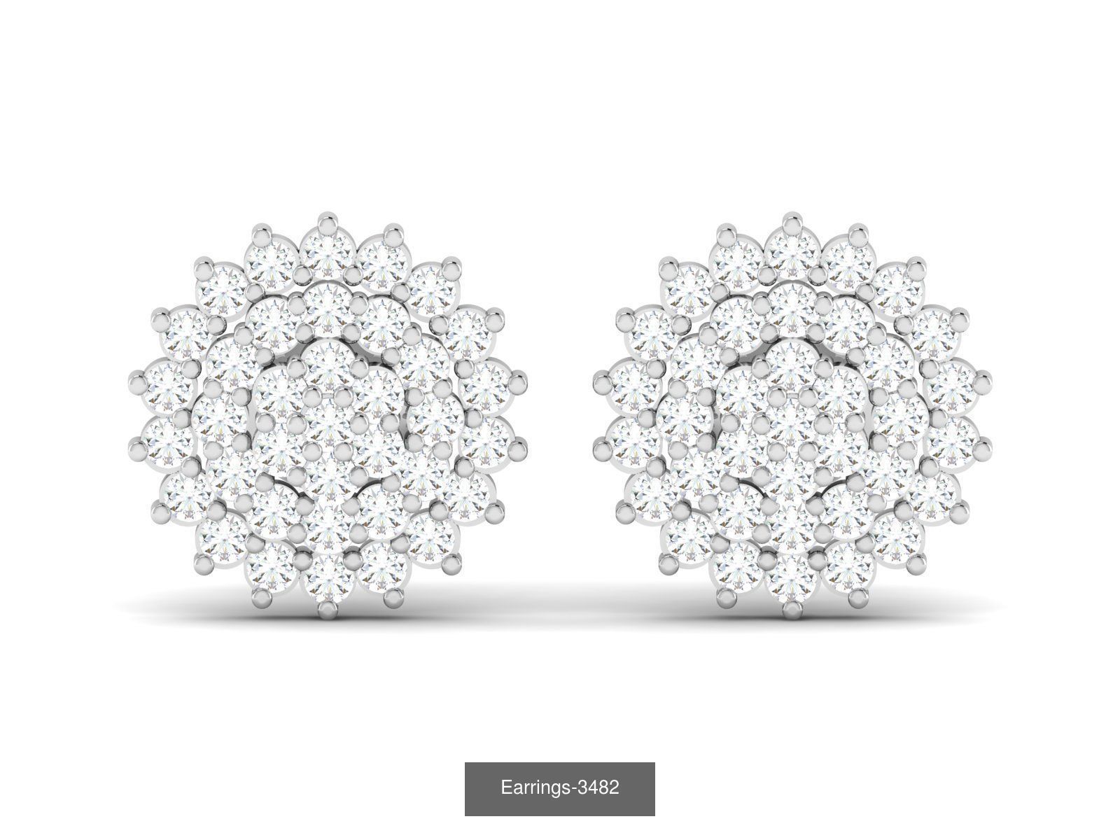 100 LIGHT WT EARRINGS  3D Model Collection_97