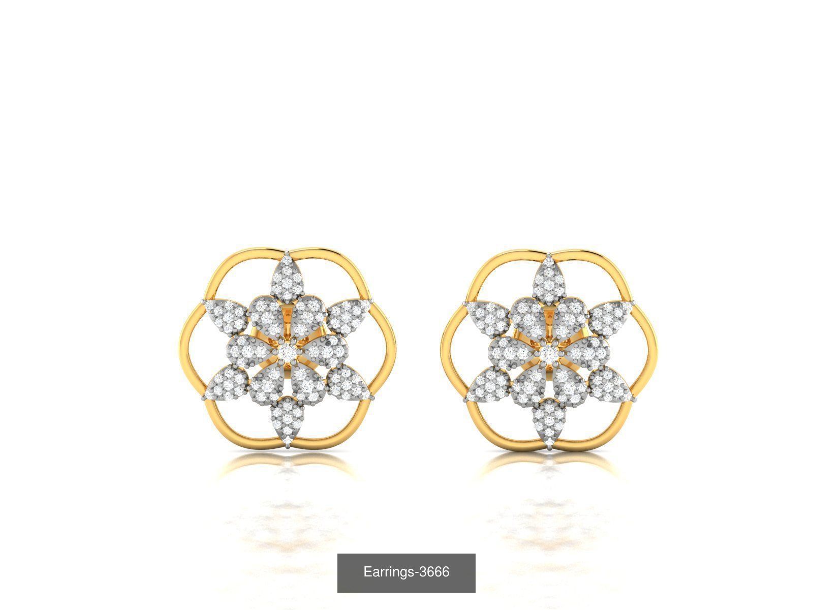 100 LIGHT WT EARRINGS  3D Model Collection_63