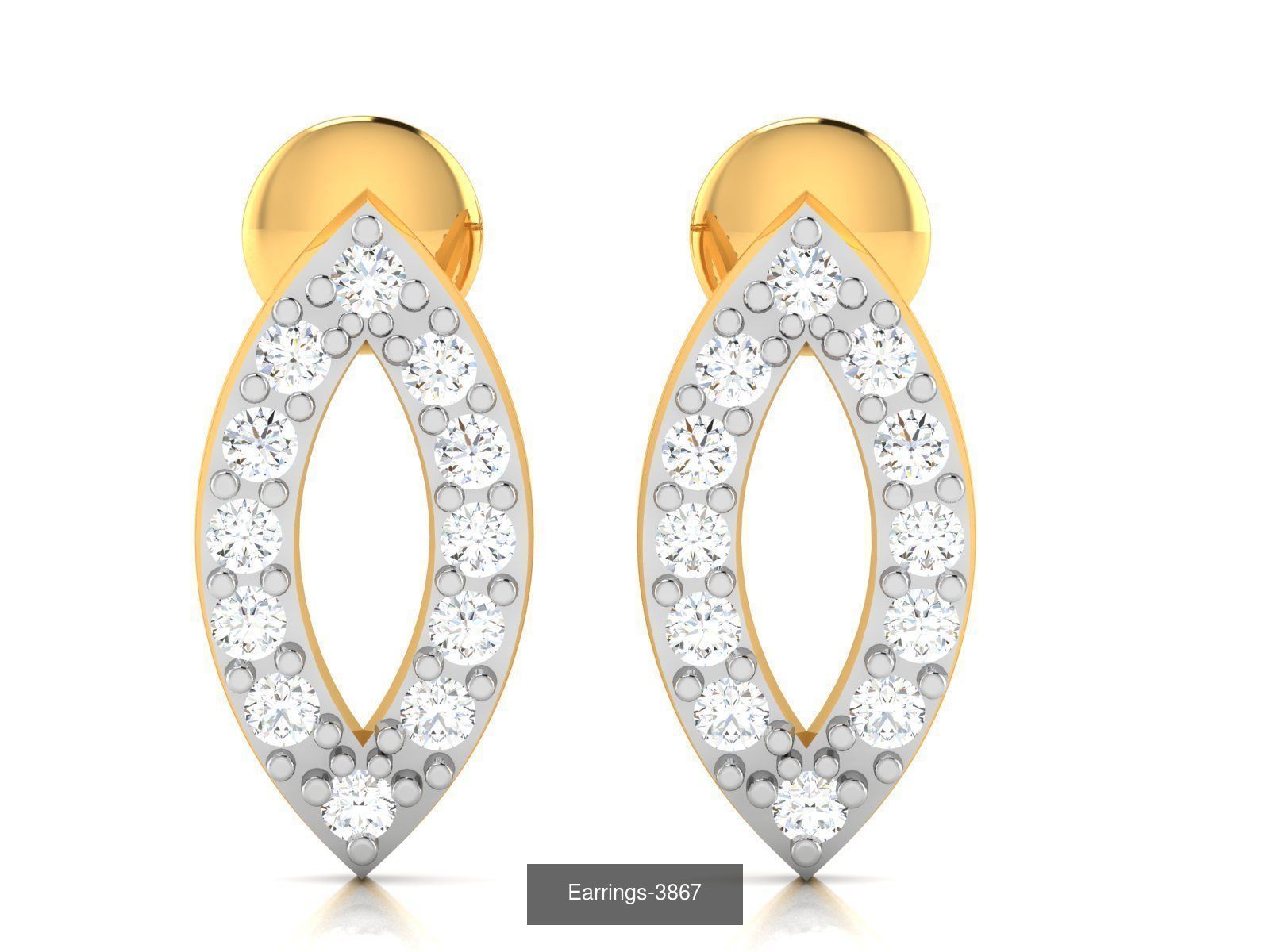 100 LIGHT WT EARRINGS  3D Model Collection_105
