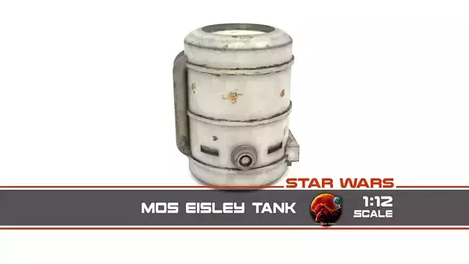 Star Wars Mos Eisley tank Free 3D print model Star Wars Mos Eisley tank Free 3D print model