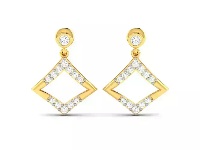 Women earrings 3dm render detail 3D print model