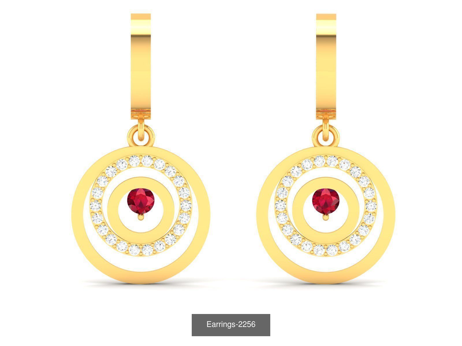 98 LIGHT WT EARRINGS  3D Model Collection_70