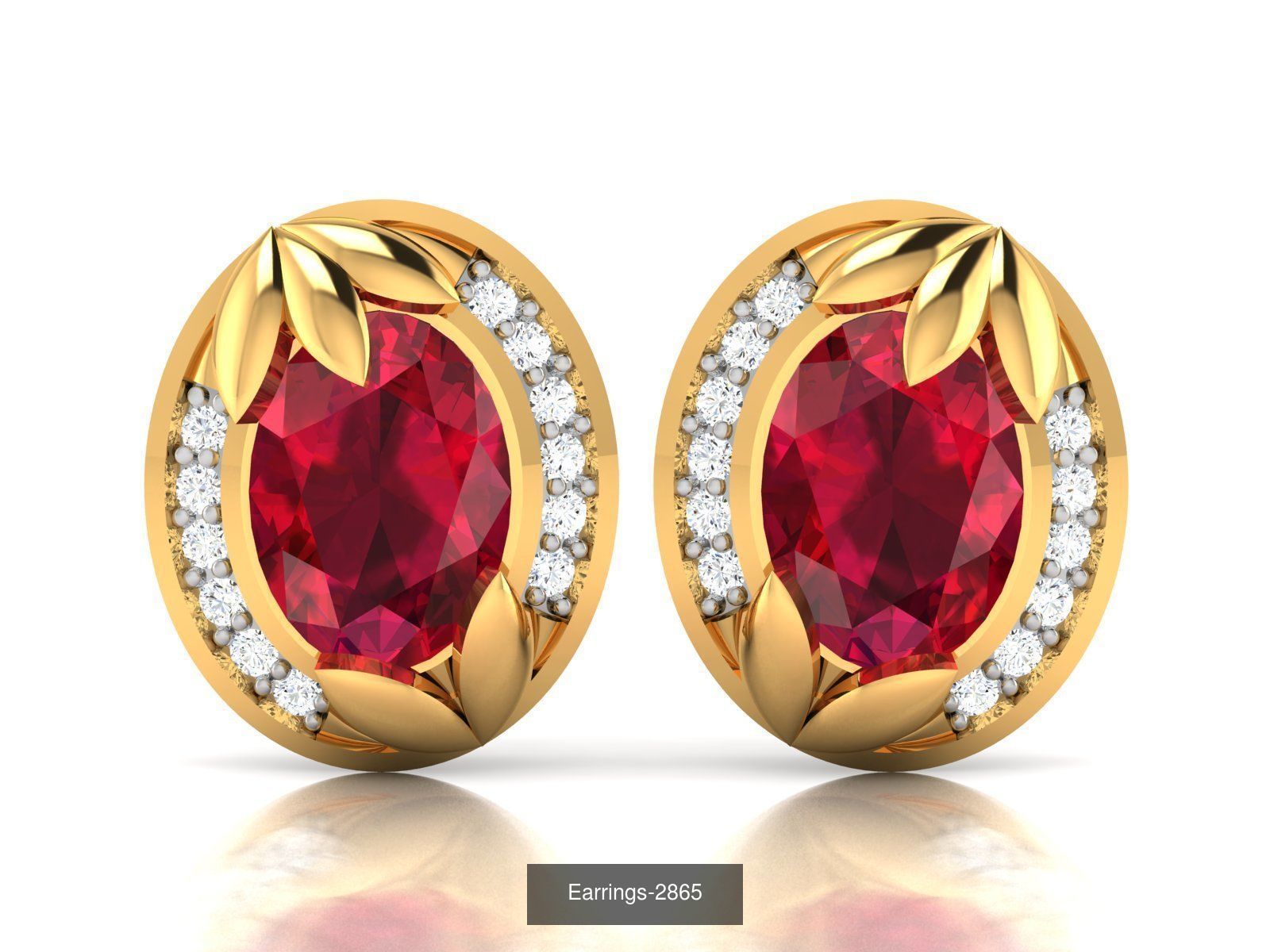 98 LIGHT WT EARRINGS  3D Model Collection_39