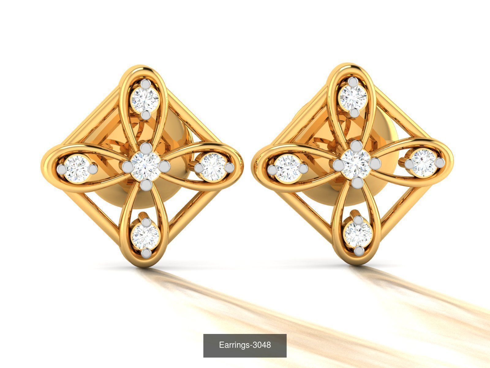 98 LIGHT WT EARRINGS  3D Model Collection_81