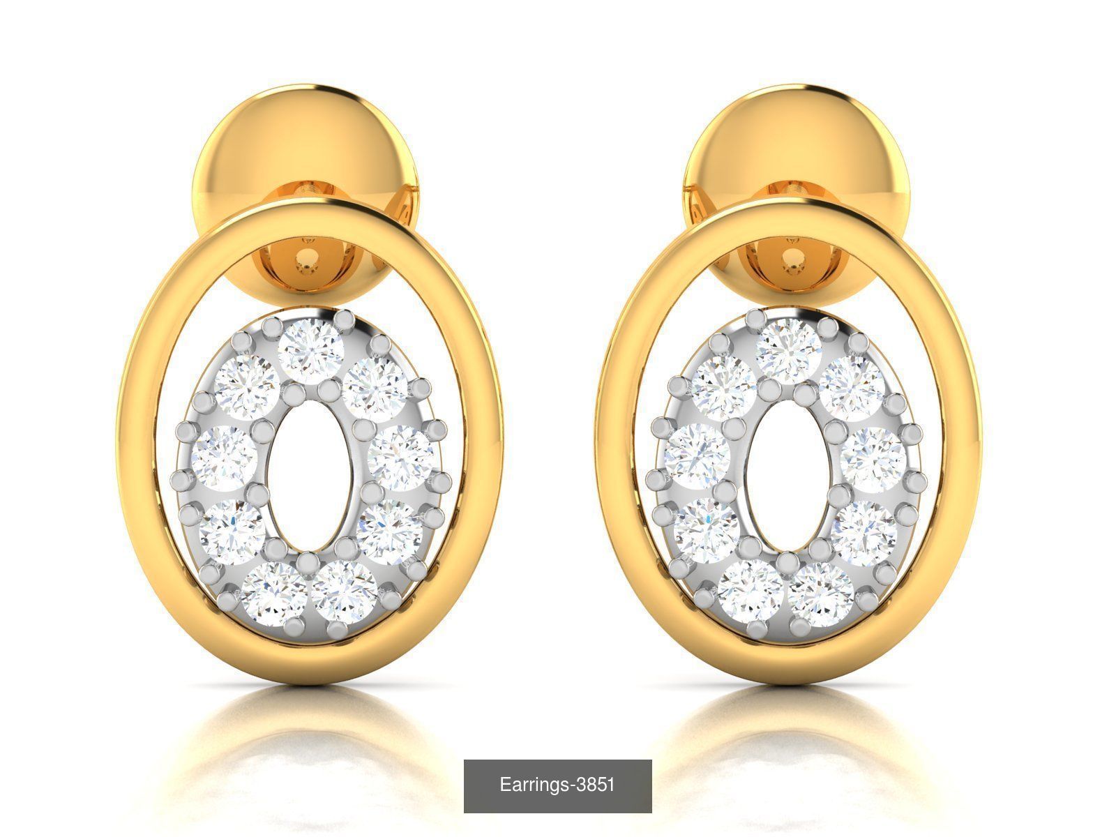 98 LIGHT WT EARRINGS  3D Model Collection_103