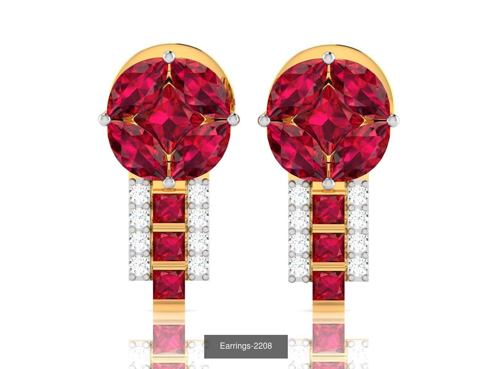 98 LIGHT WT EARRINGS  3D Model Collection_73