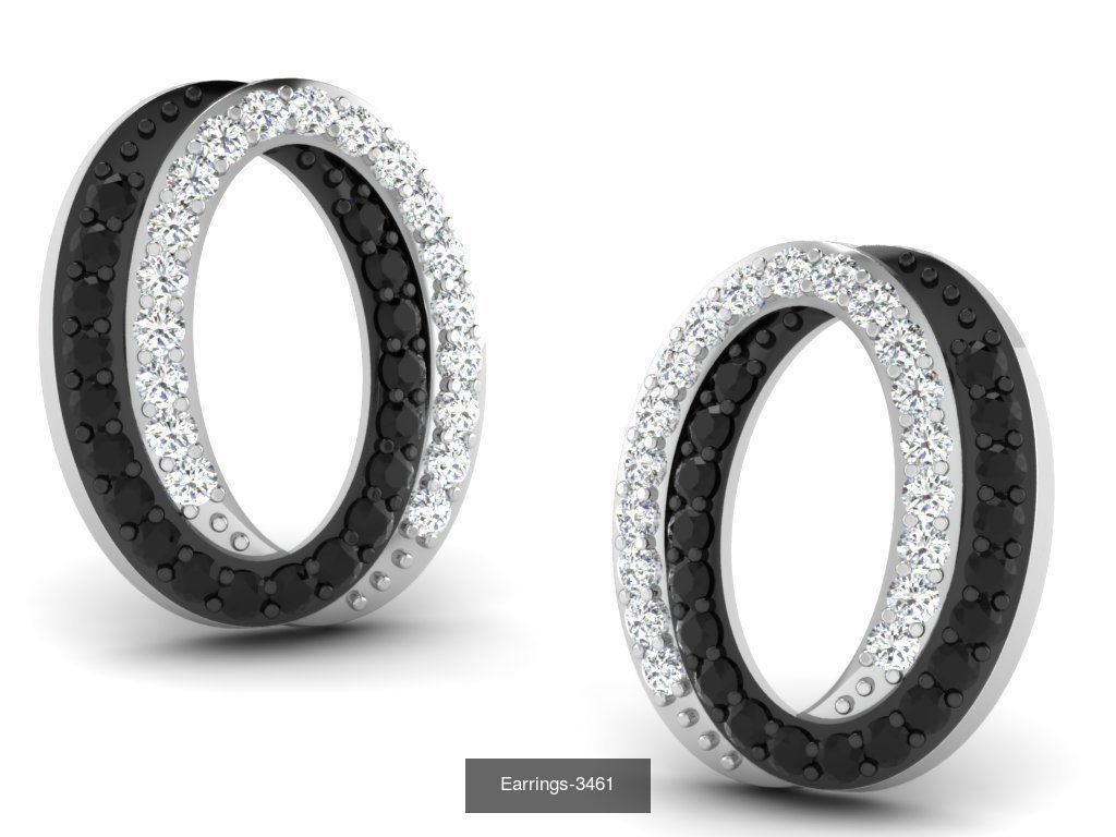 98 LIGHT WT EARRINGS  3D Model Collection_96